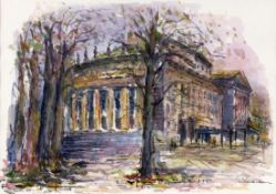 PILLMANN, SIEGFRIED Stuttgart, 1986 Wurttemberg State Opera in Stuttgart. Watercolour,