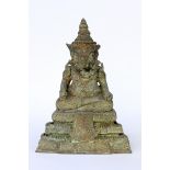 GANESHA Thailand, Rattanakosin-style Bronze figure of the elephant god Ganesha on astepped pedestal.