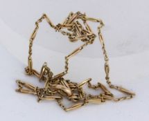A NECKLACE 585/000 yellow gold. 49.5 cm long, approx. 4.5 grams. Keywords: jewellery,