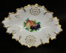 A FRUIT BOWL Carl Krister Porcelain Manufactory (KPM), Waldenburg in Silesia circa 1900.