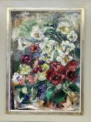 STROHHACKER, REINHOLD Nurtingen 1900 - 1975 Stuttgart Still Life of Flowers. Oil on