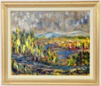 ROUX, FERNAND 1916 - Toulouse - 1994 River Landscape. Oil on canvas, signed and dated