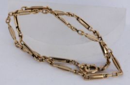 A NECKLACE 585/000 yellow gold. 41 cm long, approx. 14.8 grams. Keywords: jewellery,