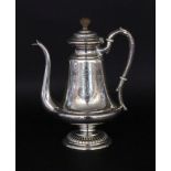 A COFFEE POT 1872 - Vienna - 1922 Chased decoration with crowned monogram. Manufacturer: