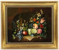 RADTKE, HERDIN Korsze, Poland 1943, active in Munich Magnificent Still Life with Fruit and