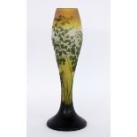 A GALLE CAMEO VASE WITH GINKGO LEAVES Emile Galle, Nancy circa 1900 - 1902 Multi-layered,