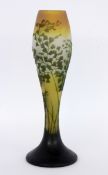 A GALLE CAMEO VASE WITH GINKGO LEAVES Emile Galle, Nancy circa 1900 - 1902 Multi-layered,