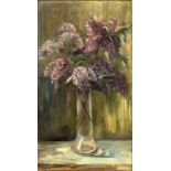 EBERHARD, MARIA 1st half of 20th century Lilac in the Vase. Oil on canvas, signed and