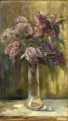 EBERHARD, MARIA 1st half of 20th century Lilac in the Vase. Oil on canvas, signed and