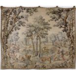 A TAPESTRY 20th century French hunting scene. 146 x 176 cm. Keywords: wall hanging,