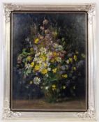 THIELEMANN, ALFRED Osnabruck 1883 - c. 1944 Flowers in the Vase. Oil on canvas, signed and
