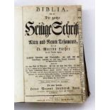 BOOK - DIE HEILIGE SCHRIFT Wilhelm Heinrich Schramm, Tubingen 1788 Luther Bible with
