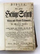 BOOK - DIE HEILIGE SCHRIFT Wilhelm Heinrich Schramm, Tubingen 1788 Luther Bible with