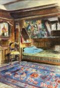 FALLER, LEO Freiburg 1902 - 1969 Karlsruhe Interior. Pastel, signed and dated: (19)46. 35