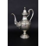 A COFFEE POT Italy, after 1900 Silver 800. Hallmarked. 28.5 cm high, approx. 685 grams.