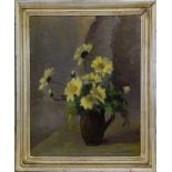 DANN, JOHANNA Furfeld 1878 - 1986, was active in Stuttgart Flowers in the Vase. Oil on