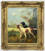 FALCINELLI, MARCEL1900 - 1980 Heimkehrende Jagdhunde. Öl/Lwd., signiert. 55x46cm, Ra.FALCINELLI,