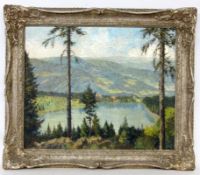 DÖRR, FERDINANDBad Dürrheim 1880 - 1968 Karlsruhe Schwarzwaldlandschaft mit Blick auf den Mummelsee.