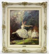 HEYMANN, RICHARDMünchen 1900 - 1973 Balletttänzerinnen. Öl/Lwd., signiert. 60x50cm, Ra.HEYMANN,