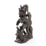 AFFENGOTT HANUMANSüdasien Aus hartem Holz geschnitzte Götterfigur. H.19,5cmMONKEY GOD HANUMAN