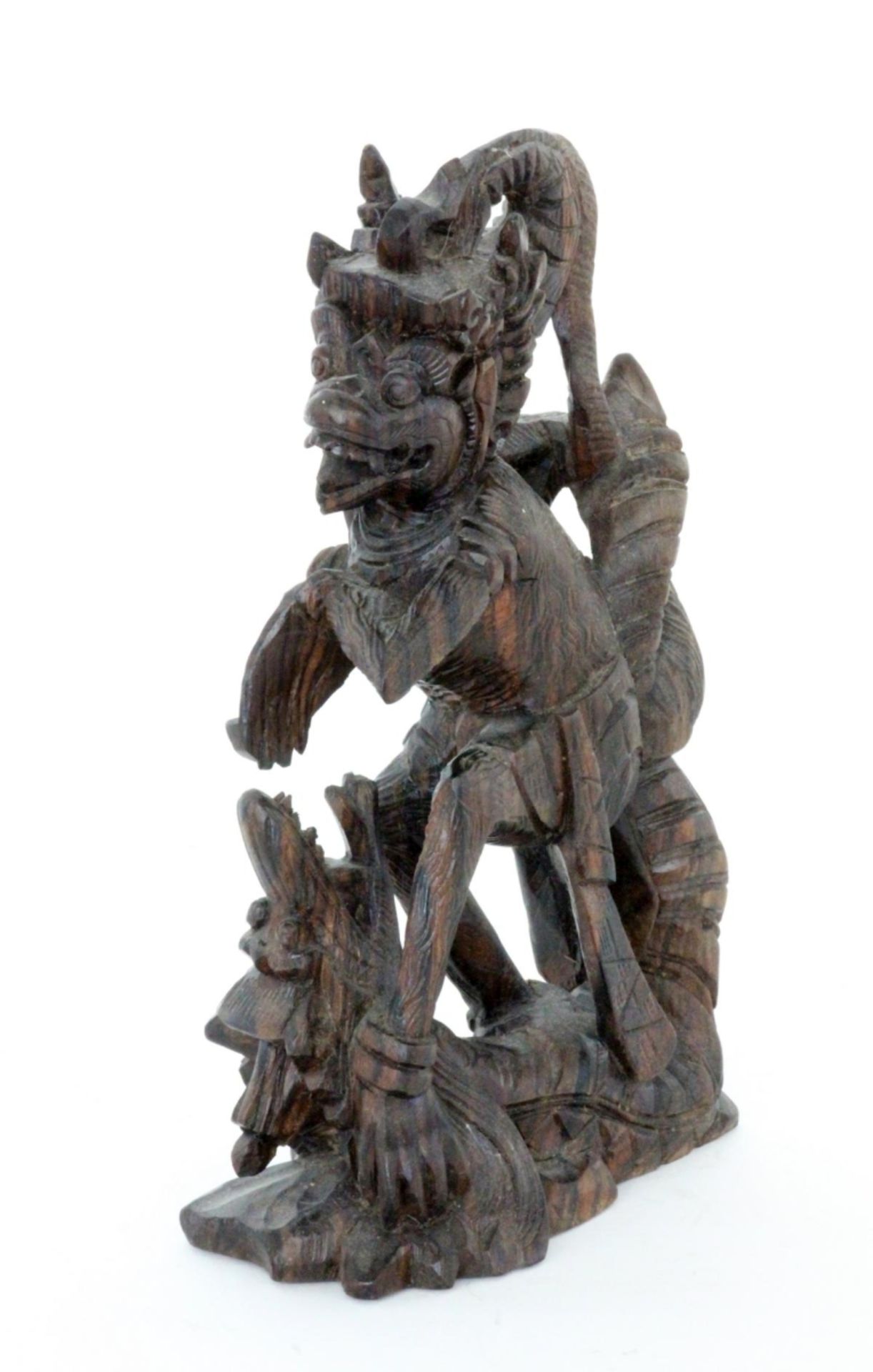 AFFENGOTT HANUMANSüdasien Aus hartem Holz geschnitzte Götterfigur. H.19,5cmMONKEY GOD HANUMAN