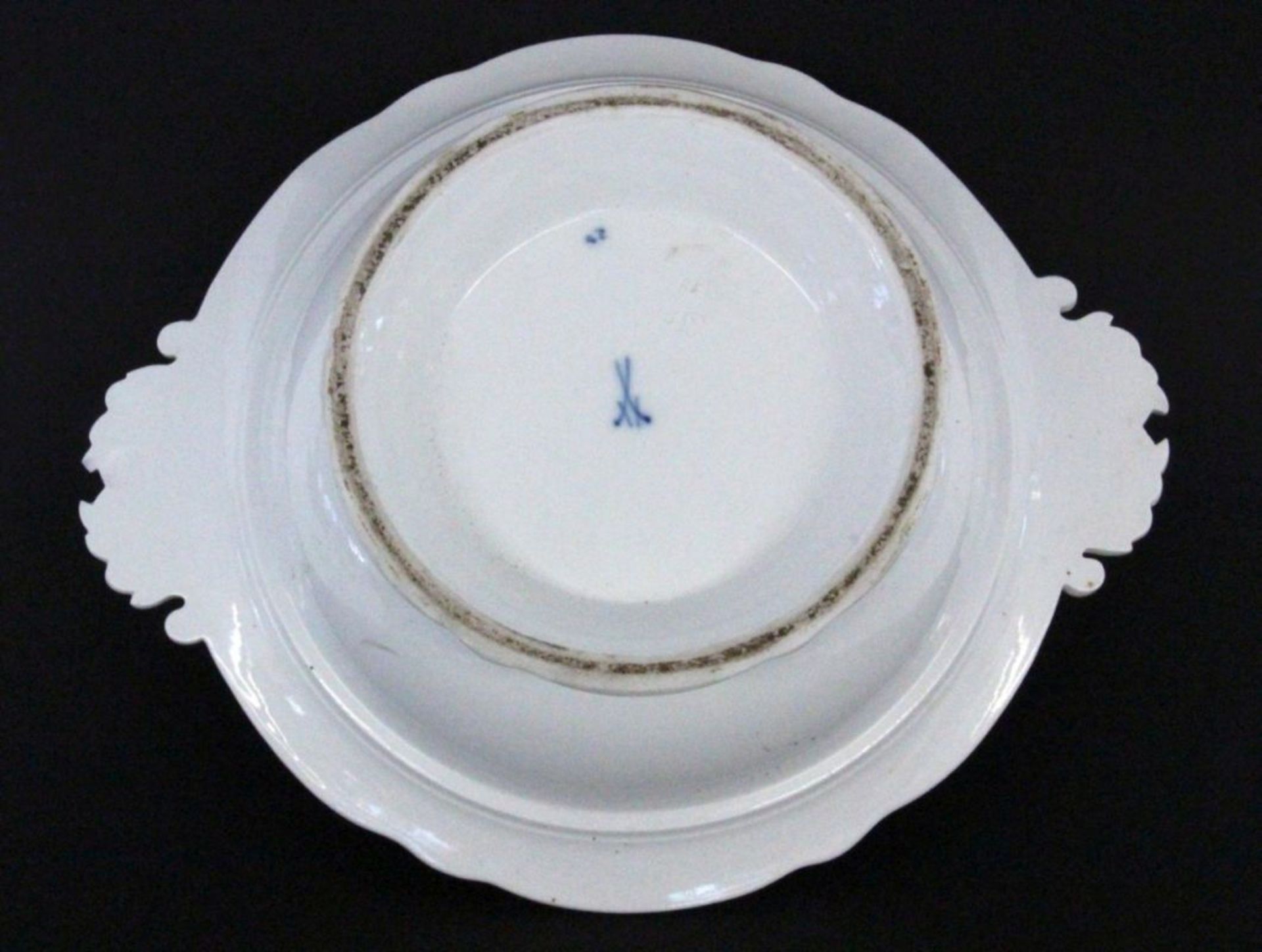 ZWIEBELMUSTER DECKELTERRINEMeissen 1860 - 1888 Barockform mit unterglasurblau gemaltem - Bild 2 aus 3