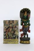 ZWEI INDISCHE GÖTTERFIGUREN