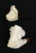 ZWEI TÜRKISCHE MEERSCHAUMPFEIFEN