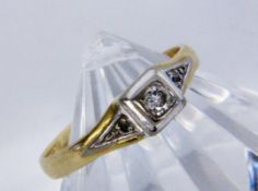 ART DECO DAMENRING MIT BRILLANT