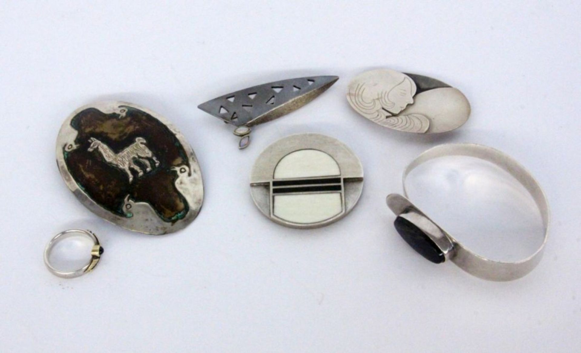 LOT VON 6 TEILEN DESIGNERSCHMUCK