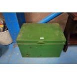 GREEN METAL DEED BOX