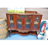 EDWARDIAN MAHOGANY CHINA CABINET