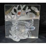 A Swarovski Crystal Tableau, Harmony 2006 Wonders of the Sea with mirror back, 19.5cm by 19.5cm