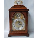 A good quality 18th century style walnut Bracket Clock by Elliott of London, made for Garrards