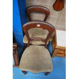 PAIR OF VICTORIAN SPOON BACK CHAIRS