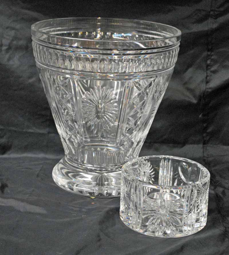 Waterford Crystal, The Millennium Collection Champagne Bucket 27cm high by 24.5cm diameter and a