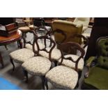 SET OF 6 BALLOON BACK DINING CHAIRS