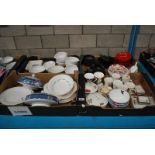 4 BOXES OF MIXED TABLEWARE