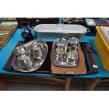 RUSSELL HOBBS HOT PLATE, STAINLESS STEEL WARE, FISH KETTLE, MINCER ETC