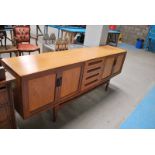 G PLAN 1970'S TEAK SIDEBOARD, 4 CENTRE DRAWERS FLANKED BY A PAIR OF DOORS