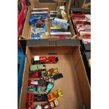 TRAY OF 16 LOOSE DIECAST VEHICLES INC 2 SCRAMBLERS, TRAY OF 17 MATCHBOX, DINKY & CORGI (B0XED)