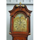 Thomas Gaskell of Knutsford, a late 18th century oak and mahogany cross banded eight day Longcase