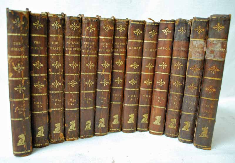 Walter Scott, The Pirate, vols 1 to 3, first Edition 1822, Peveril of the Peak, vols 1 to 4, First