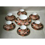 A Royal Crown Derby twenty piece china Tea Service for six places in the Japan 6041 pattern, six