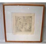 A John Bellany framed Etching titled Serendipity, limited edition No 35/48, signed in pencil,