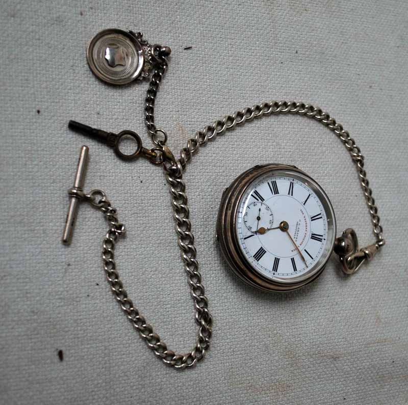 A silver Pocket Watch by J G Graves, Sheffield, marked 'The Express English Lever', Birmingham 1904,