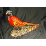 Anita Harris Art Pottery, a Pheasant fully stamped and signed on the base, hand painted in her