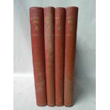 Thorburn (Archibald) British Birds, Longmans Green and Co 1915, volumes I-IV, pressed red boards