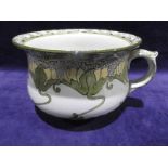 A late 19th/early 20th century Art Nouveau Doulton Burslem pottery Chamber Pot in the William Morris