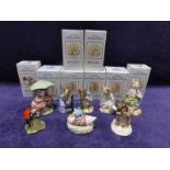 A collection of eight Royal Albert Beatrix Potter Figures: Mother of Ladybird, Jemima Feather